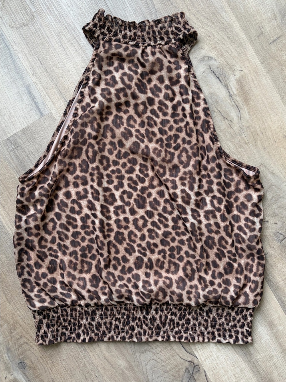 Rachel Zoe cheetah print halter top